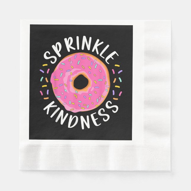 Donut Sprinkle Kindness Funny Girls - Frauen Dough Serviette (Vorderseite)
