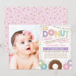 Donut Sprinkles Geburtstag Doughnut Party Einladun Einladung