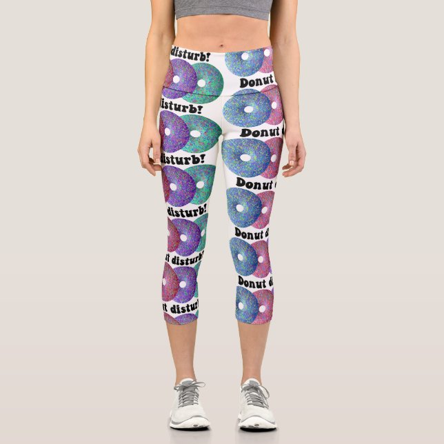 Donut-Störung Capri Leggings (Vorderseite)