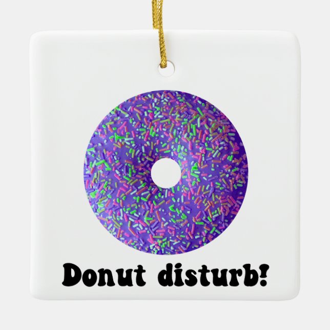 Donut-Störung Keramikornament (Vorderseite)