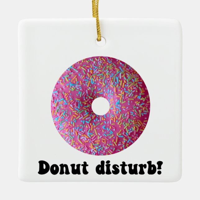 Donut-Störung Keramikornament (Vorderseite)