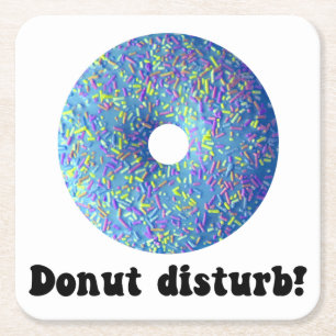 Donut-Störung Rechteckiger Pappuntersetzer