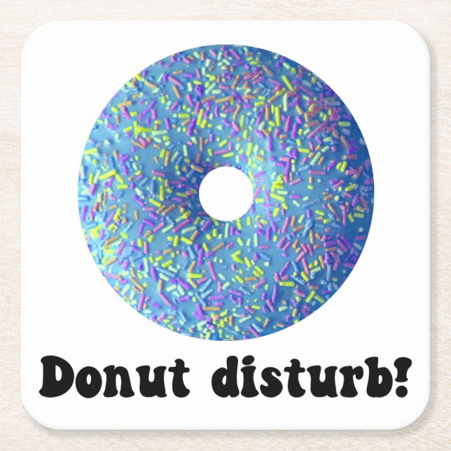 Donut-Störung Rechteckiger Pappuntersetzer (Vorderseite)