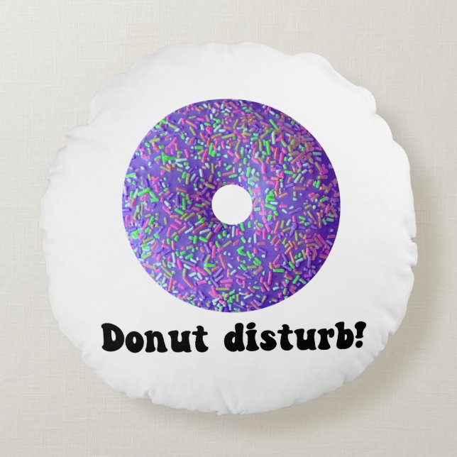 Donut-Störung Rundes Kissen (Vorderseite)