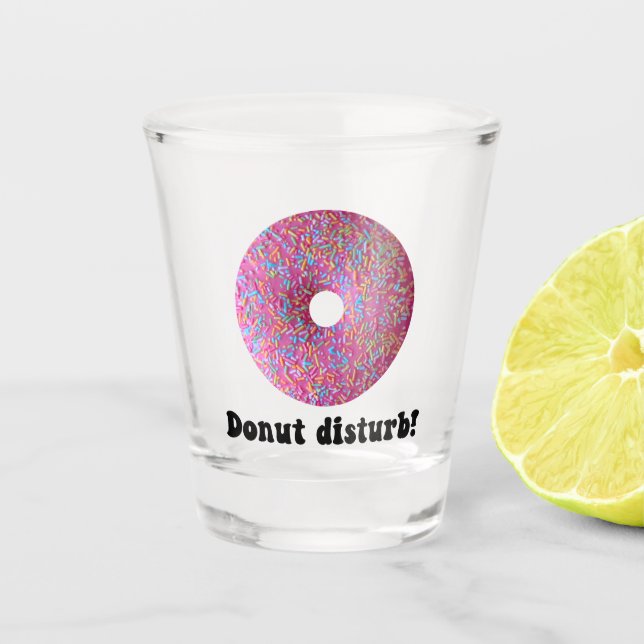 Donut-Störung Schnapsglas (Vorderseite)