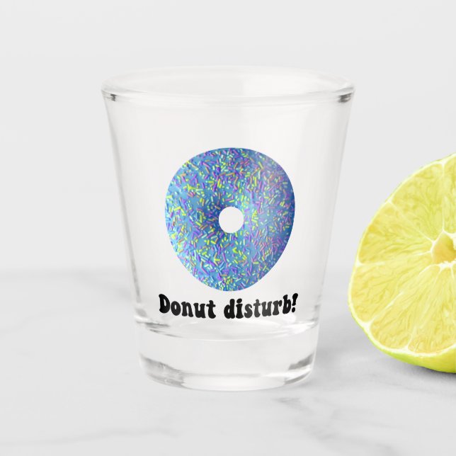 Donut-Störung Schnapsglas (Vorderseite)