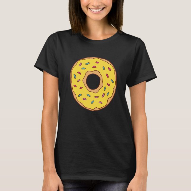 Donut Süßkaffee T-Shirt (Vorderseite)