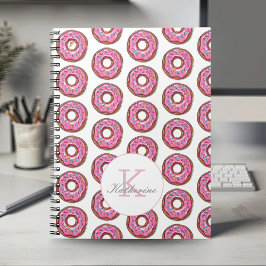 Donut Sweet Girl Sprinkles Pattern Individuelle Na Notizblock
