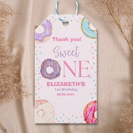 Donut Sweet One Birthday Girl Party  Geschenkanhänger