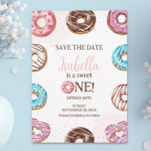 Donut Sweet One Girl Sprinkles 1. Geburtstag