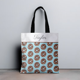 Donut Sweet Sprinkles Pattern Individuelle Name Tasche