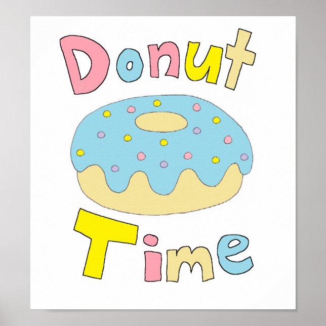 Donut Time Poster (Vorne)
