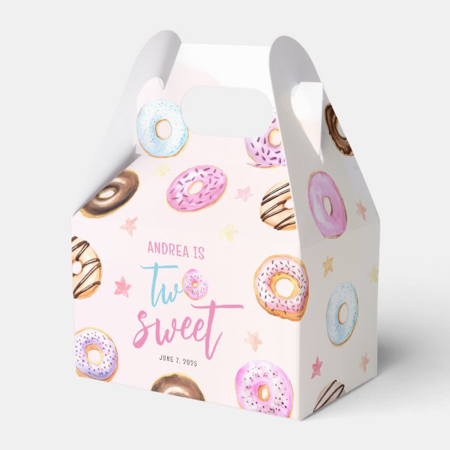 Donut Two Sweet Girl Geschenkschachtel (Vorderseite)