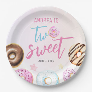 Donut Two Sweet Girl Pappteller