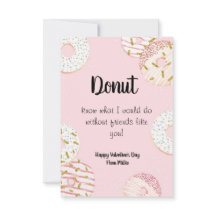 Donut Valentine's Day-Klassenzimmer-Karte