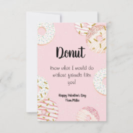 Donut Valentine's Day-Klassenzimmer-Karte Dankeskarte