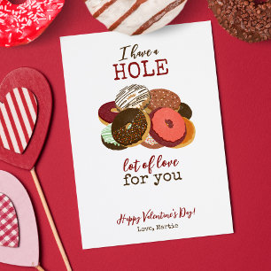 Donut Valentinstag Feiertagskarte