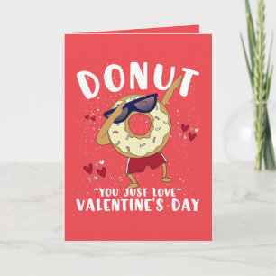 Donut Valentinstag Postkarte