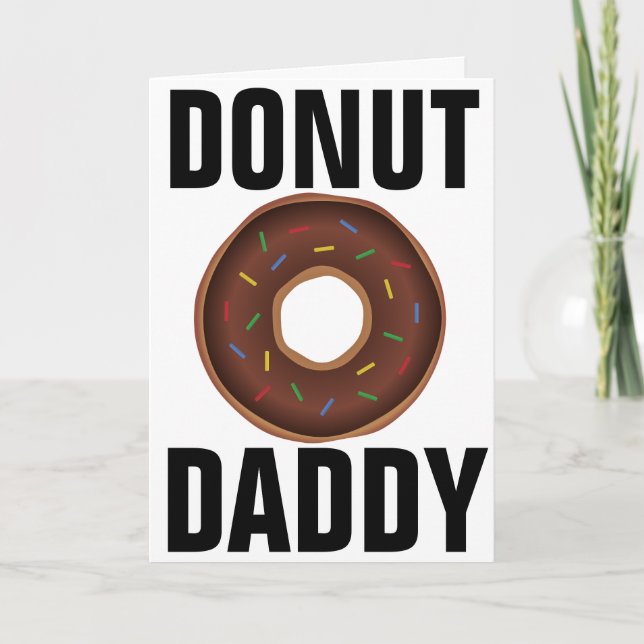 DONUT VATER VATER TAGKARTE KARTE (Vorderseite)