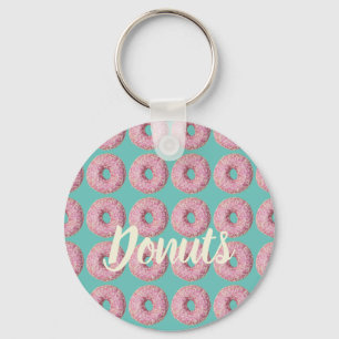 Donut Vegan Pattern for Vegetarian Sweet Tooth Schlüsselanhänger