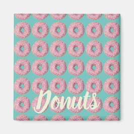 Donut Veganes Muster für Vegetarian Sweet Tooth Magnet