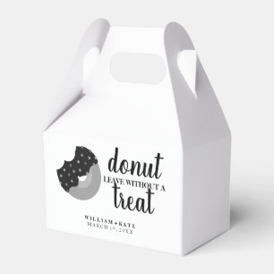 Donut Verlasse ohne Leckerei Hochzeitsfeier Lecker Geschenkschachtel