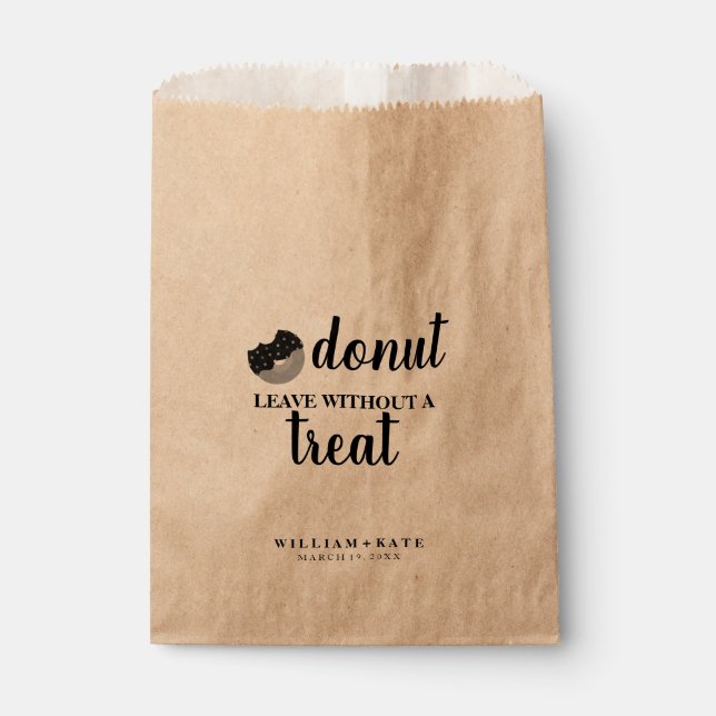 Donut Verlassen ohne Leckerei Gunstbeutel Geschenktütchen (Vorderseite)