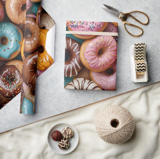 Donut-Verpackungspapier Geschenkpapier (Kunsthandwerk)