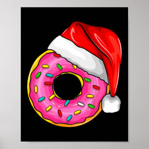 Donut Weihnachten Weihnachten Doughnut Frauen Kind Poster