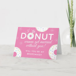 Donut: "Werden Sie meine Bridesmaid?" Kartenfarbe Einladung