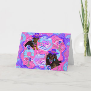 Donut Worry Doxies Karte