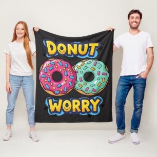 Donut Worry Fleece Decke