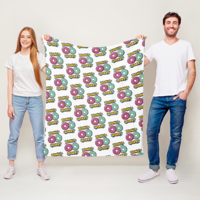 Donut Worry Fleece Decke (Beispiel)