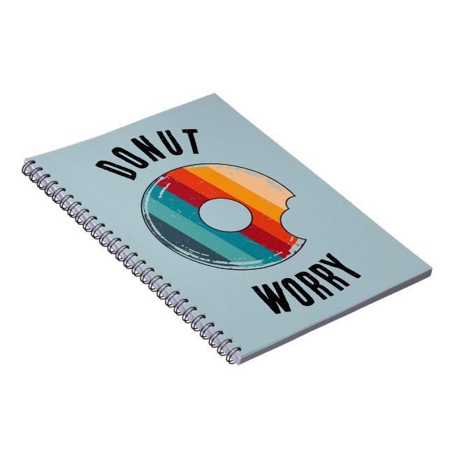 Donut Worry Green Notizblock (Rechte Seite)