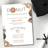 Donuts-Abschluss-Abschiedsparty-Einladung