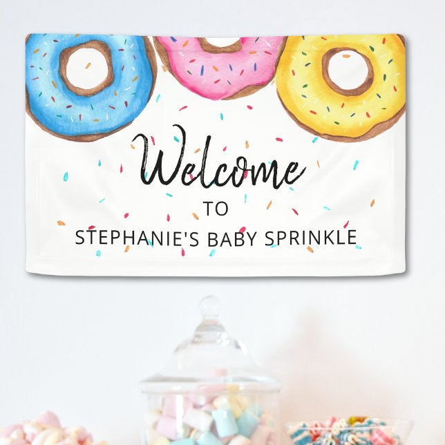Donuts Baby Sprinkle Willkommen Banner (Von Creator hochgeladen)