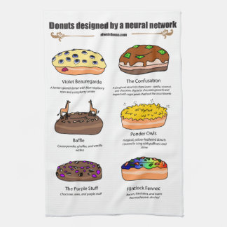 Donuts by AI Weirity - Serviette de cuisine