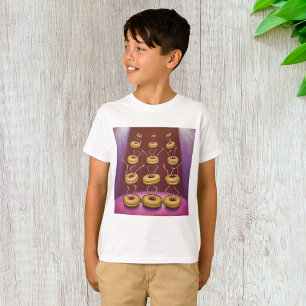 Donuts Dancing Whimsical Doughnut Zeichen T-Shirt