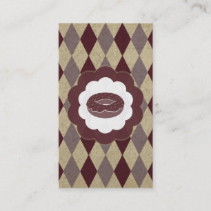 Donuts Diamanten Vintage Briefmarke Treuekarte