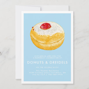 Donuts & Dreidels Hanukkah-Party Einladung