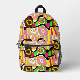 Donuts fun bedruckter rucksack