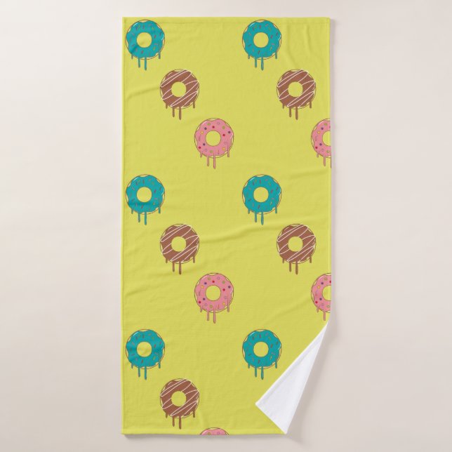donuts fun snack (Serviette de bain)