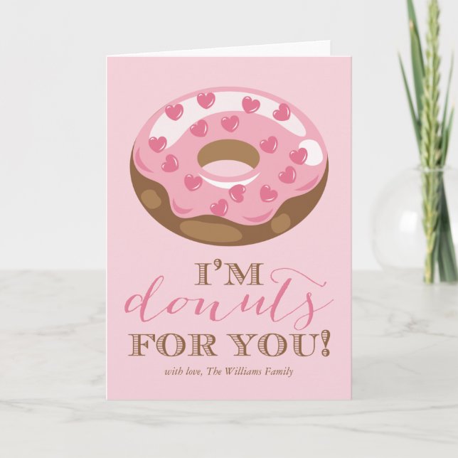 Donuts für Sie Valentinstag Karten (Vorderseite)
