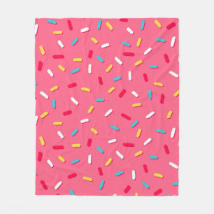Donut's Glaze nahtlos Muster, rosa Hintergrund, t Fleecedecke