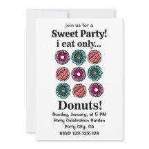 Donuts Ich esse nur Donuts