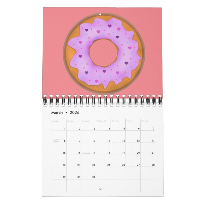 Donuts-Liebe Kalender (Mär 2026)