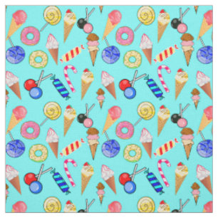 Donuts Lollipop Eiscreme Sweet Stoff