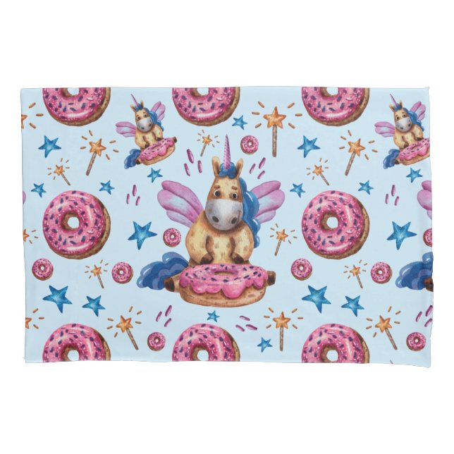 Donuts Magische Einhörner sind Coole Muster     Kissenbezug (Vorderseite)