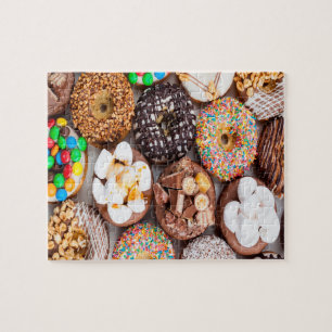 Donuts Marshmallow Puzzle Puzzle