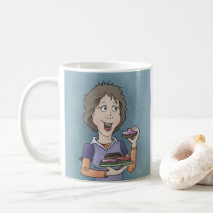 Donuts mit Sprinklen Kaffee Tasse